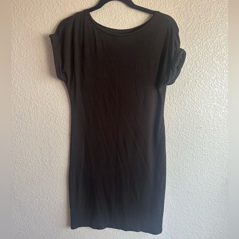 Lou & Grey Soft Black T-Shirt Dress – Size S